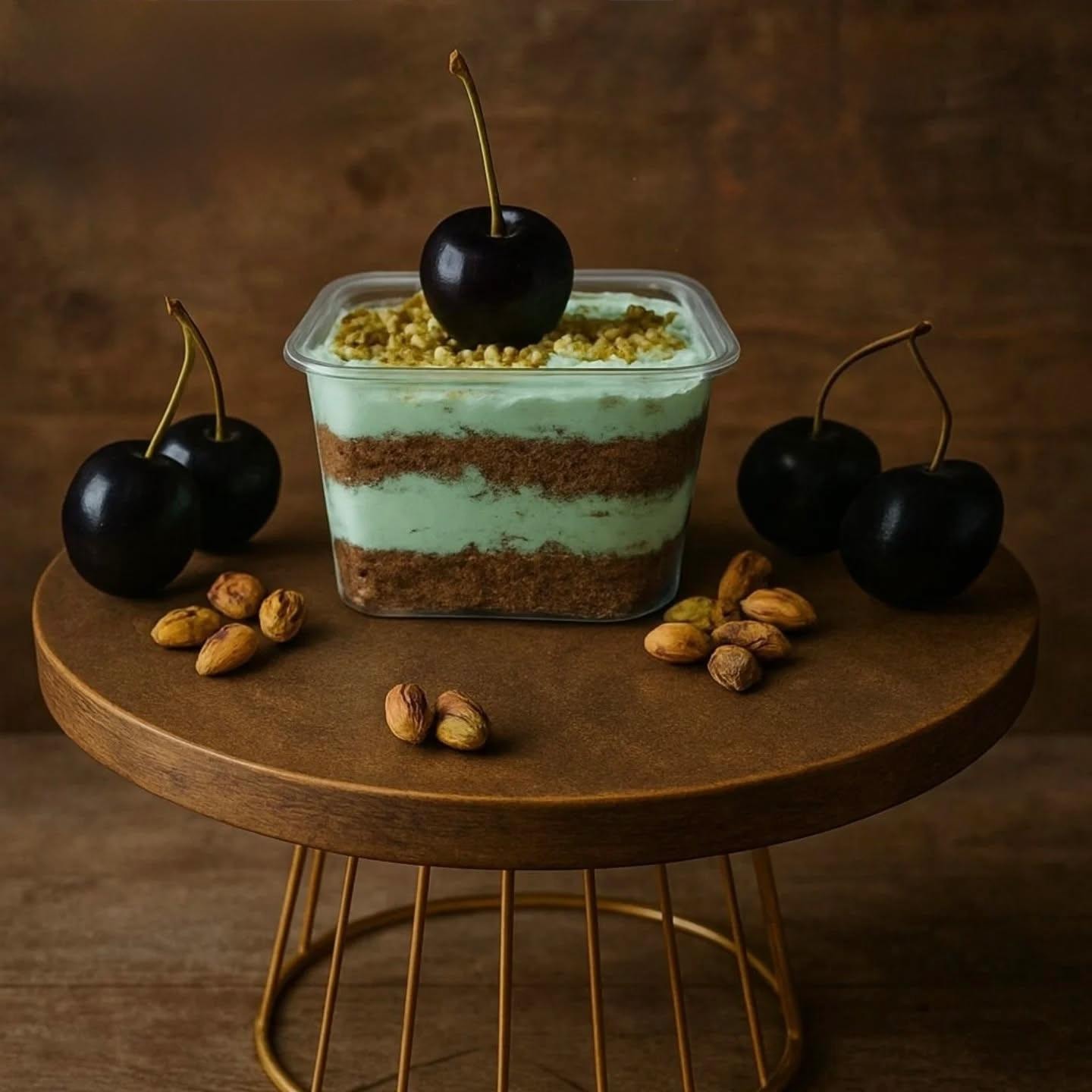 Emerald Delight — our signature pistachio & Biscoff creation