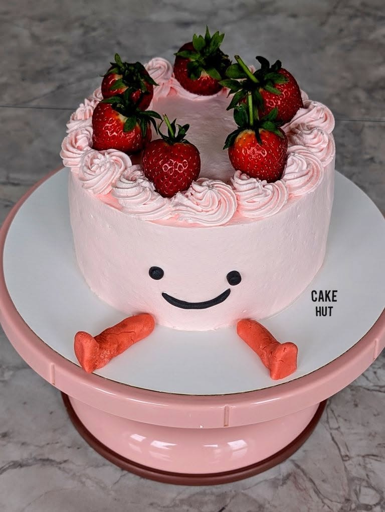 A beautifully decorated custom cake
